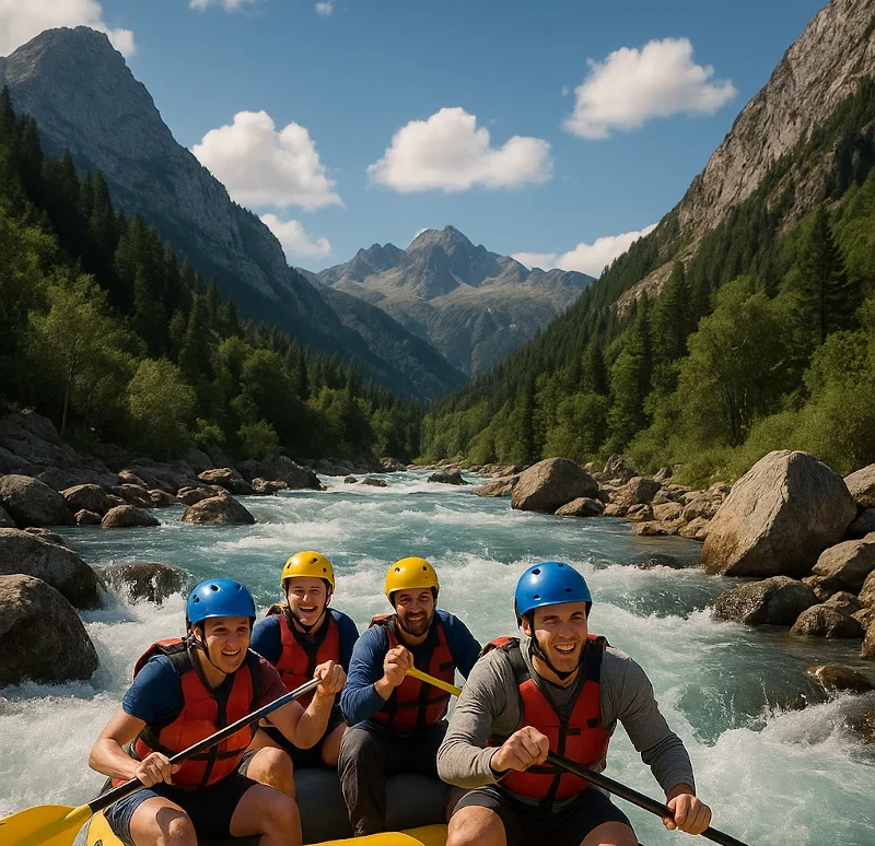 Organiser un team building en Auvergne-Rhône-Alpes rafting