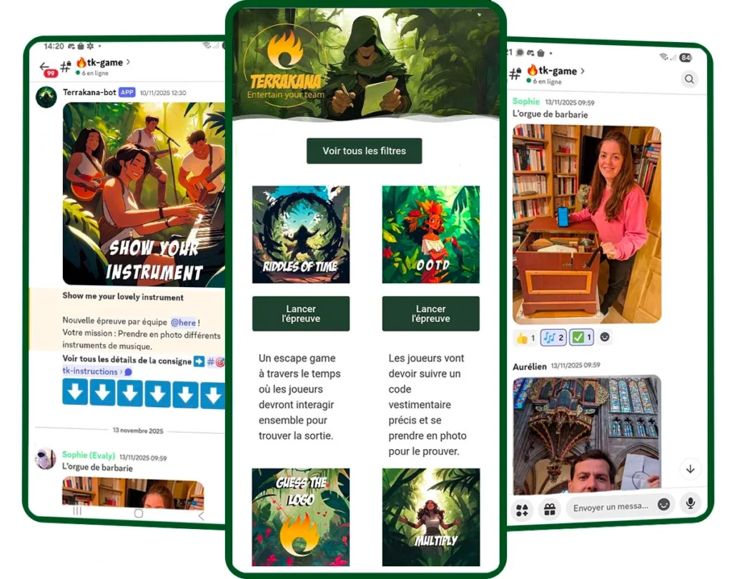 Terrakana le team building en ligne qui décroche de l'écran