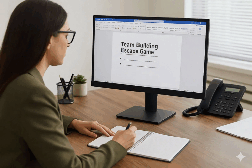 Organiser team building escape game