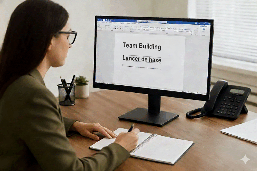 Organiser team building lancer de hache