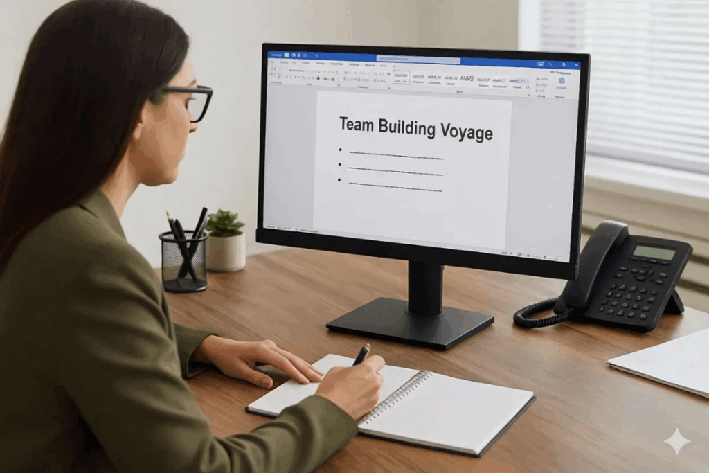 Organiser team building voyage