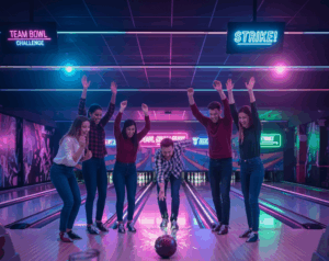 team building bowling party