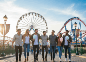 team building journée au parc attraction