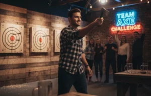 Organiser un Team Building lancer de Hache