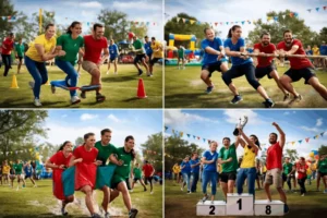 Team Building une journée d'activité d'Olympiades en entreprise