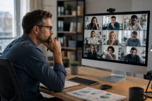 management compliqué réunion virtuelle et remote